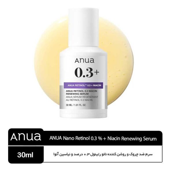 سرم نانو رتینول و نیاسین آنوا