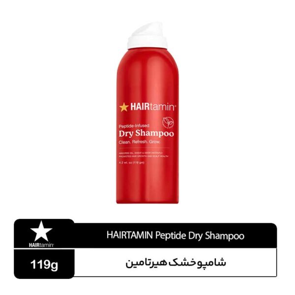 شامپو خشک پپتاید هیرتامین Hairtamin