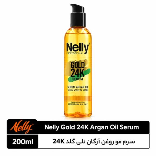 سرم مو روغن آرگان نلی گلد 24K